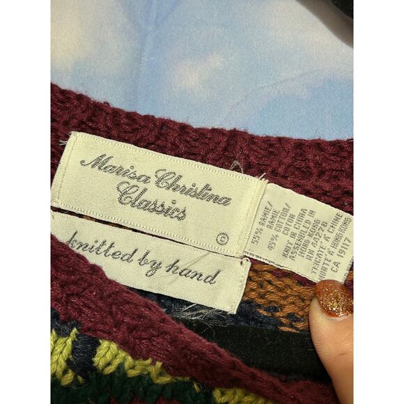 Vintage Hand Knitted Marisa Christina Classics Sweater Women's size Medium - Picture 5 of 9